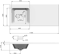 Stella Polare Мебель для ванной Корделия 110 L под стиральную машину белая – фотография-11